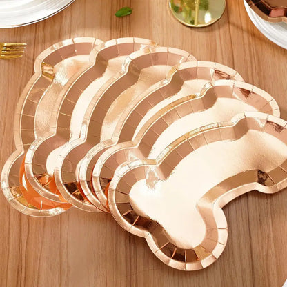 25Pcs Penis Paper Plates Funny Tableware Bachelorette Shower Gift Accessories Night Hen Bridal Wedding Party Supplies Party H0X8