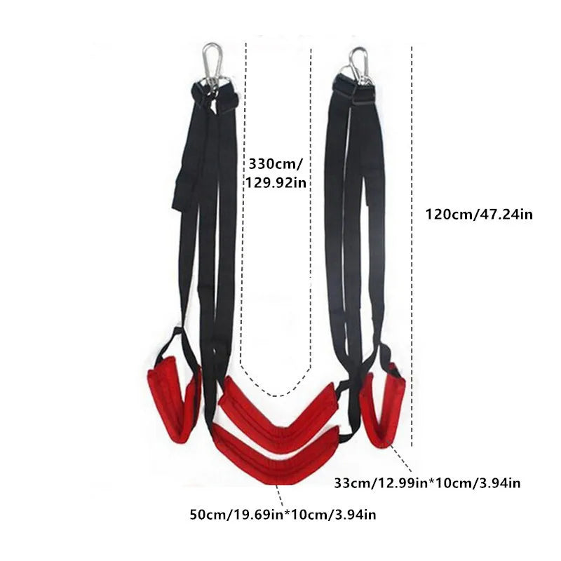 Alternatives Sex-Set für Paare – Sexschaukel zum Flirten und für das Vergnügen Erwachsener mit 4/5-Kissen