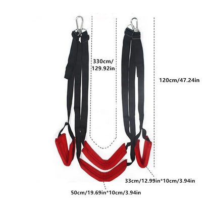 Alternatives Sex-Set für Paare – Sexschaukel zum Flirten und für das Vergnügen Erwachsener mit 4/5-Kissen