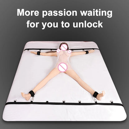 Kits de juguetes sexuales BDSM para adultos, juegos eróticos, máscara de bondage, esposas de plumas, esposas de tobillo y ataduras para parejas, accesorios sexuales para mayores de 18 años.