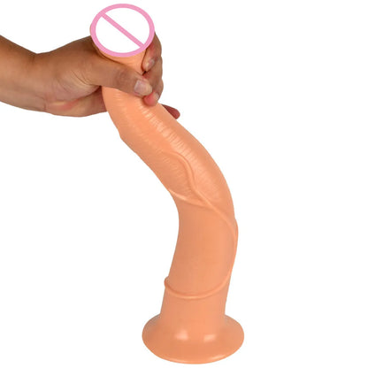 Consolador realista de caballo grande y suave, color negro, talla XXL, largo, para mujeres, adultos, juguete sexual para parejas, pene de silicona.