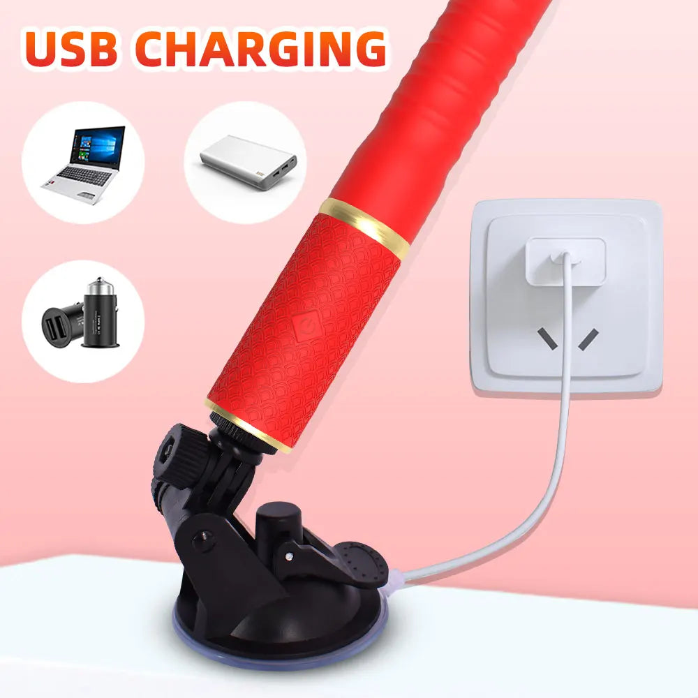 Sex Machine Stoßender Dildo Vibrator Sexspielzeug für Erwachsene für Frauen Männer G-Punkt Klitoris Analspiel Großer Saugnapf Analspielzeug für Paare