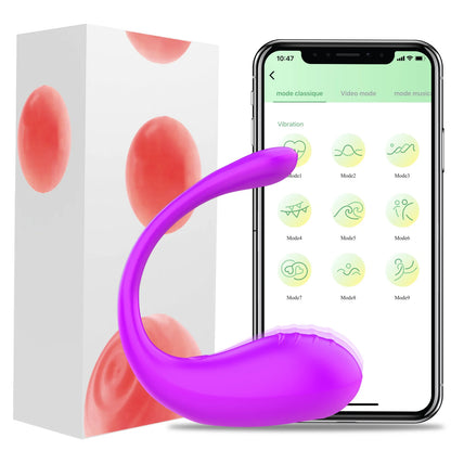 Drahtloser Bluetooth-App-Vibrator mit Fernbedienung für Frauen, Klitorisstimulator, G-Punkt-Massagegerät, Sexspielzeug für Frauen und Erwachsene, Höschen