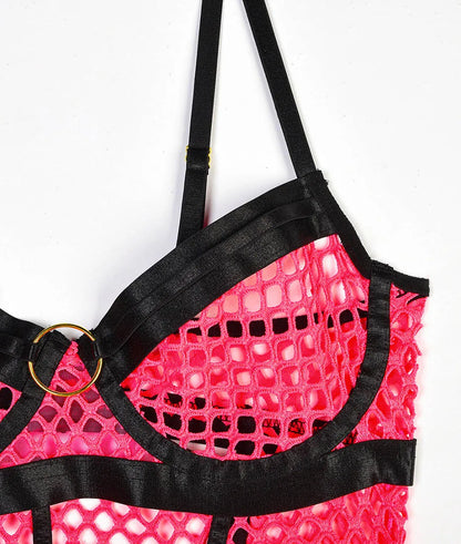 Conjunto de lencería sexy JSY para mujer, ropa interior corporal, camisón de malla transparente, ropa de dormir, lencería erótica, disfraces porno