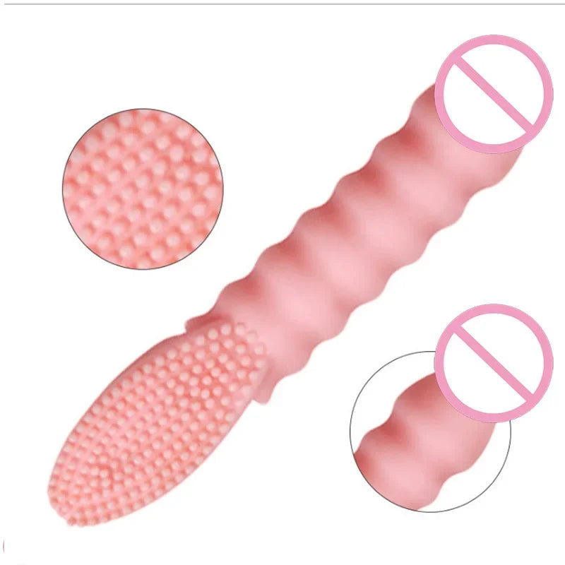 Vibrador de dedo, juguetes sexuales para adultos, juegos eróticos Bdsm, masaje del punto G, estimulación del clítoris, cepillo, orgasmo, esclavo, bondage, productos sexuales