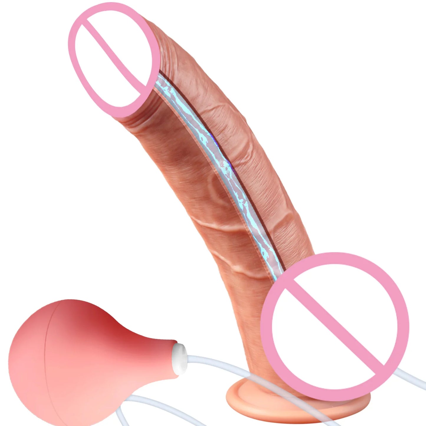 Ejakulierender Dildo Realistischer Squirting Penis für Frauen Mann Masturbator Vaginal Anal Erwachsene Sexspielzeug für Frauen Spray Wasser Dick