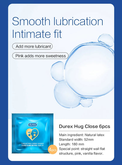 Durex Condoms Mixed pack Penis Cock Sleeve Intimate goods Natural Latex Smooth Lubricated for Adult Condoms for men