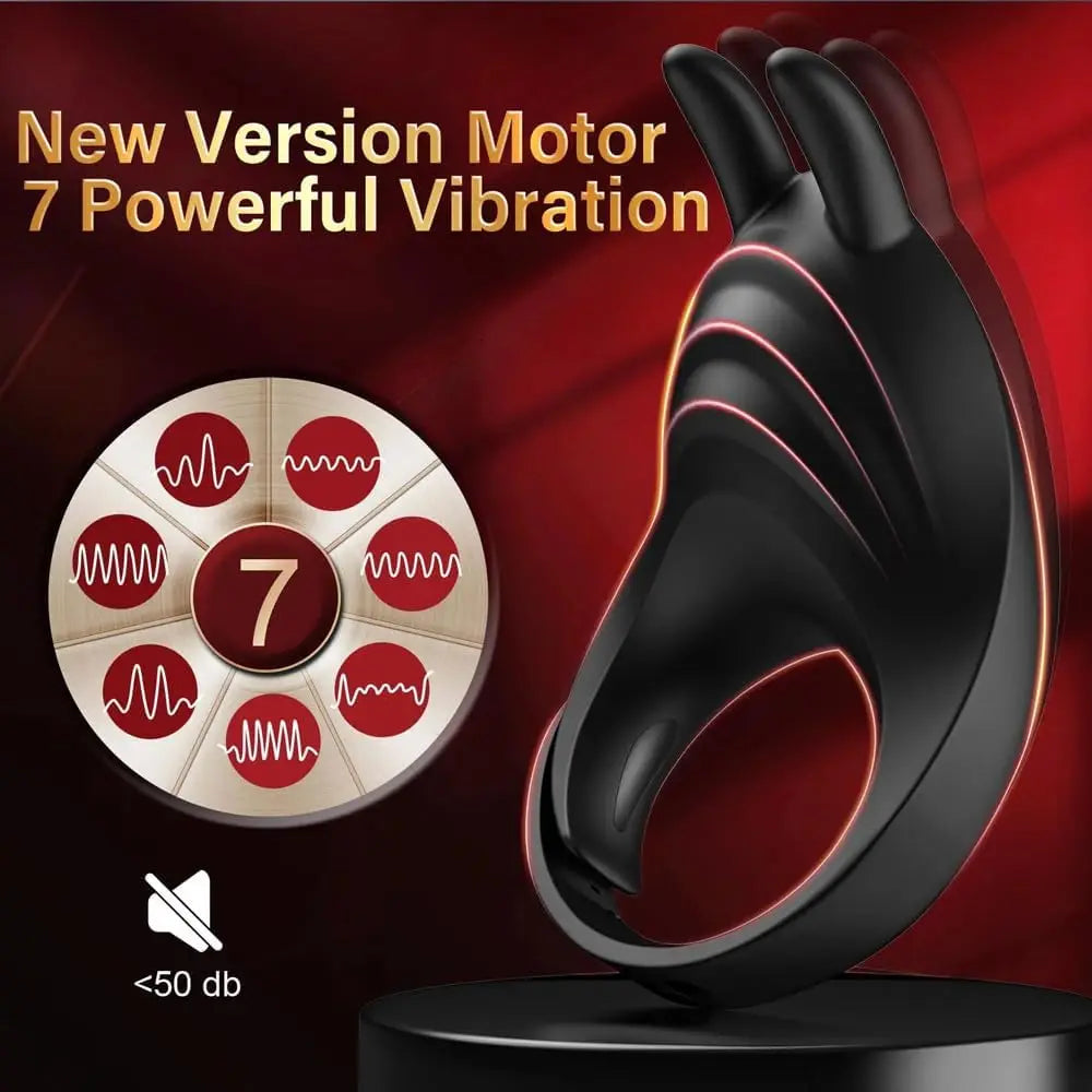 Vibrating Cock Ring Adjustable Couple Vibrator Male Penis Masturbator Clitoris Stimulation Vibe Ejaculation Delay Cock Ring