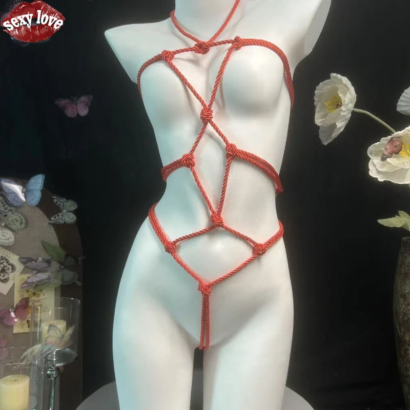 Conjunto de ataduras BDSM sexys para hombres y mujeres, productos eróticos para adultos, tentadores y eróticos.