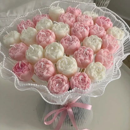 1 Stück Romantische Rosenknospen-Duftkerzen, rauchfreie Zimmer-Dekorationskerze, Valentinstag, Hochzeit, Geburtstag, Party, Dekoration, Geschenke