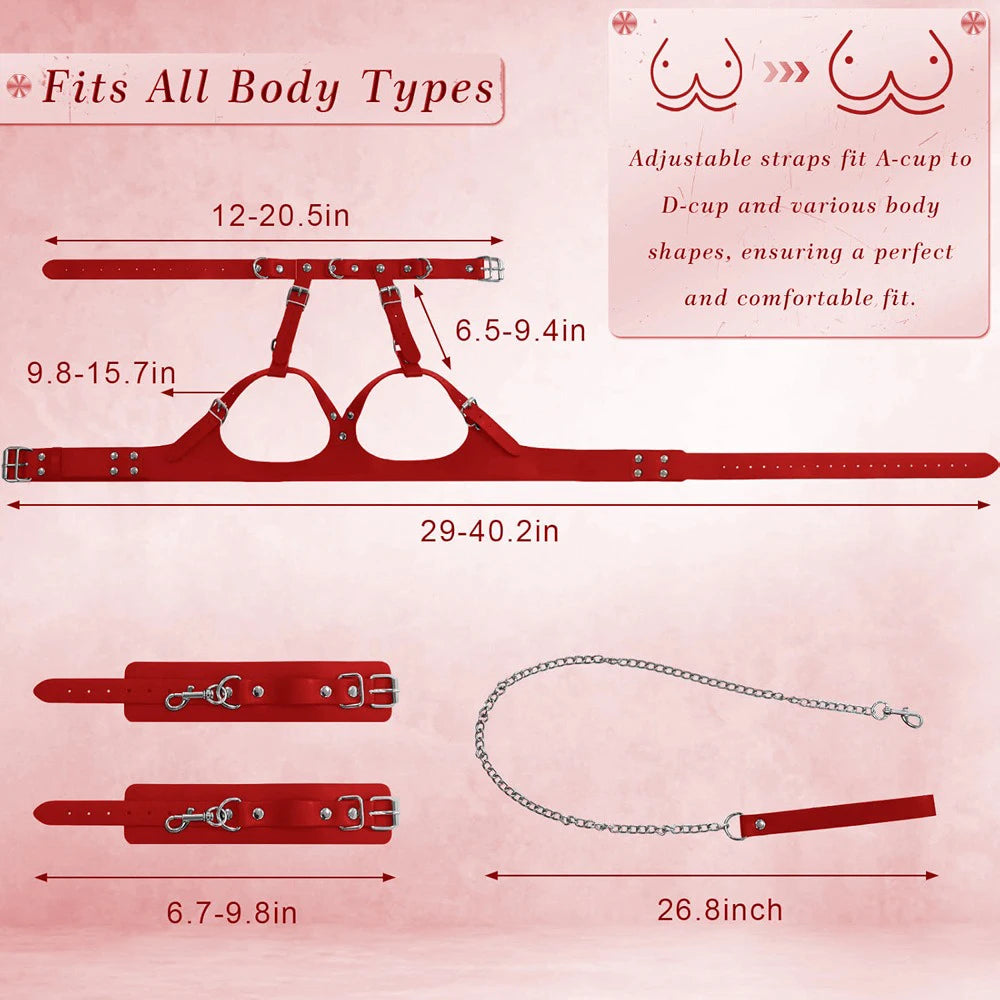 BDSM Pussy Handschellen Sexspielzeug Spiele für Paare Sklavengeschirr Manschetten Bondagegurte Erotischer Gehorsam Drehen Weibliche Sex-Kits