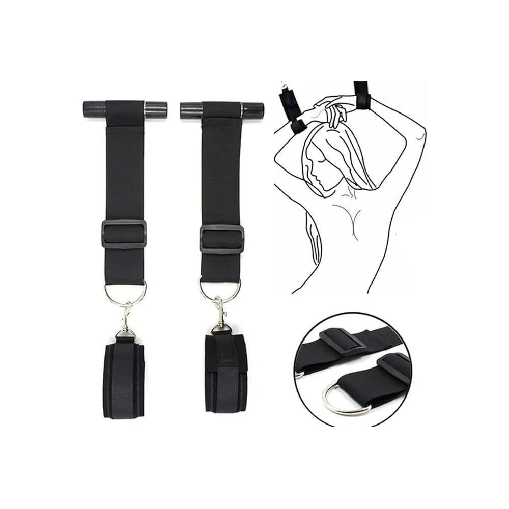 Columpio SM BDSM con esposas - Kit de ataduras para parejas para juegos de rol de adultos