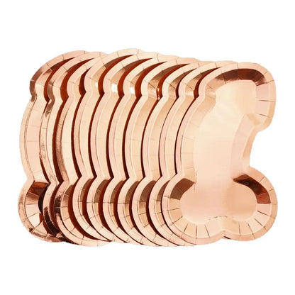 25Pcs Penis Paper Plates Funny Tableware Bachelorette Shower Gift Accessories Night Hen Bridal Wedding Party Supplies Party H0X8