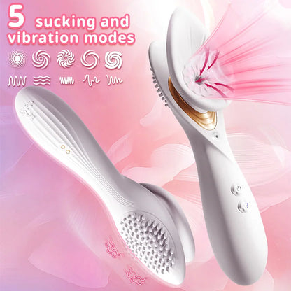 Leistungsstarker Saugvibrator für Frauen, Saugnapf, Klitoris, Brustwarze, Oral-Vakuum-Stimulator, Vagina, weiblicher Masturbator, Sexspielzeug für Erwachsene ab 18 Jahren
