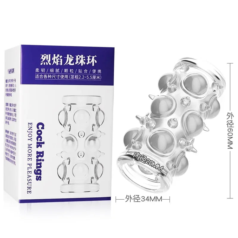 Juguetes sexuales para hombres, masajeador de hiperestimulación, anillo para el pene, retardante de la eyaculación, erección más fuerte, juguetes sexuales, suministros para adultos.