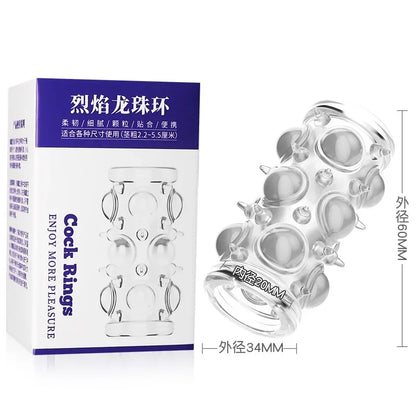 Juguetes sexuales para hombres, masajeador de hiperestimulación, anillo para el pene, retardante de la eyaculación, erección más fuerte, juguetes sexuales, suministros para adultos.