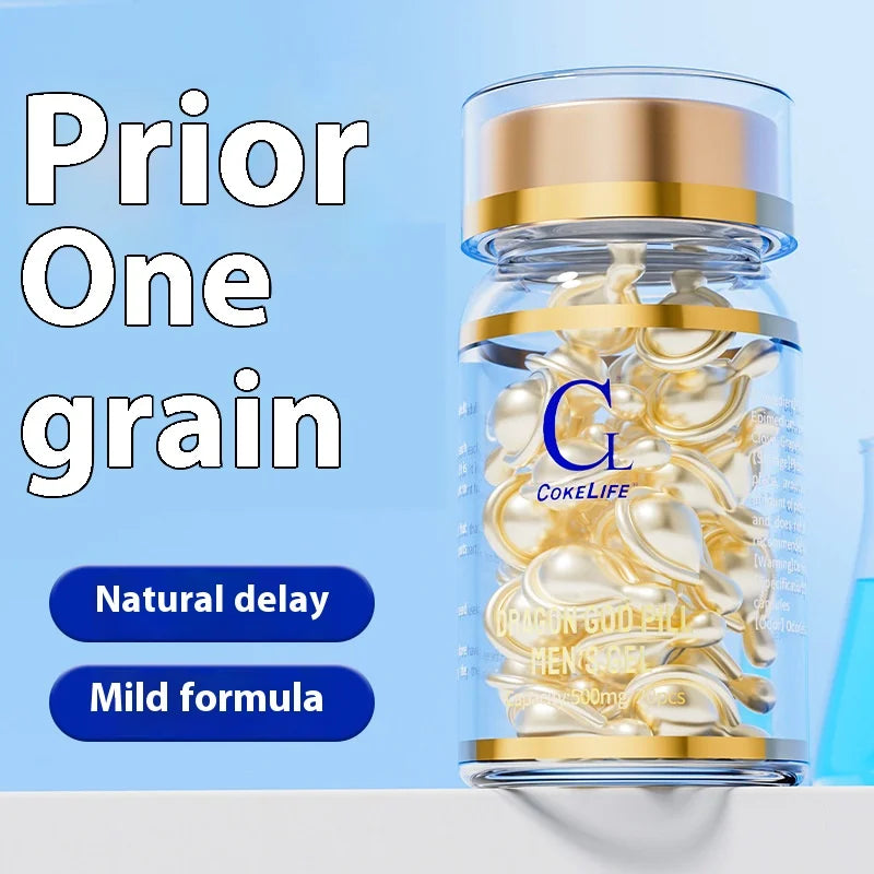 20 Kapseln zur Verzögerung der männlichen Sexualität, Kapsel zur Verzögerung der sexuellen Luststeigerung, für Erwachsene, zur äußerlichen Anwendung, Gleitgel für Männer