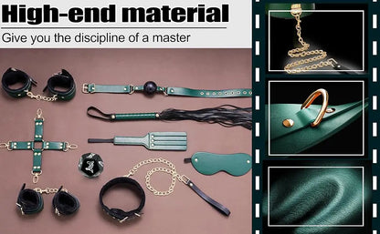 Las parejas usan juguetes sexuales BDSM, juego de bondage sexual BDSM de 12 piezas, juego de bondage, juguetes femeninos para adultos, productos para adultos, entrenamiento para hombres y mujeres