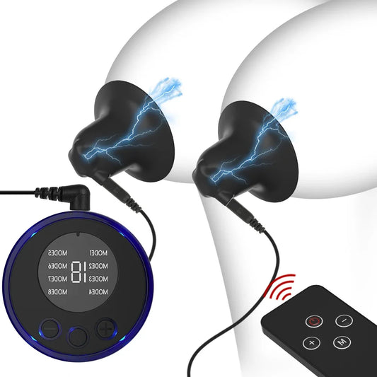 Electrodo BDSM para pezones, juguete sexual para mujeres, hombres, parejas, descargas eléctricas, juegos previos, coqueteo, juguetes sexuales de temática médica para el placer.