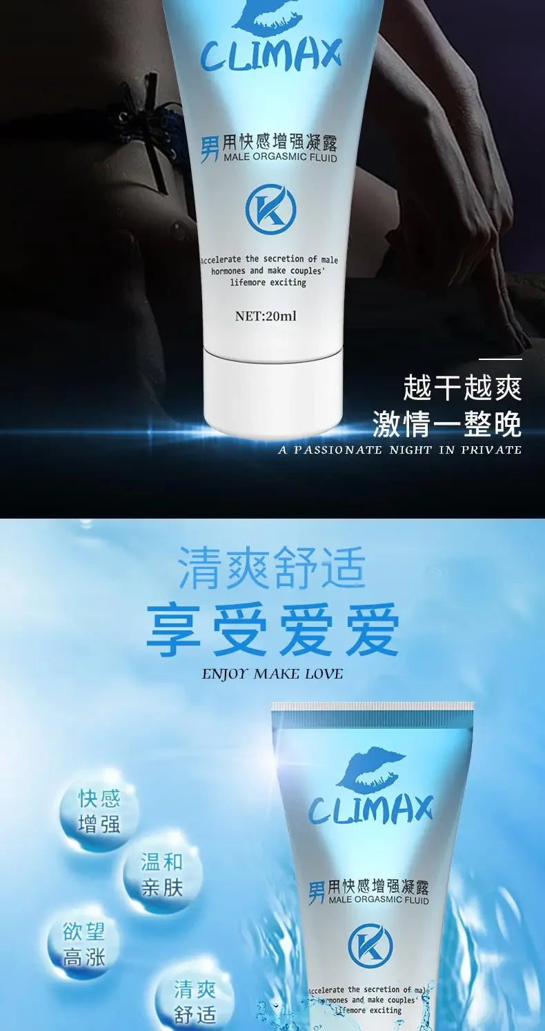 Gel para el orgasmo masculino, mejora el placer, estimulación sexual rápida, prolonga el clímax, aceite afrodisíaco para la erección.