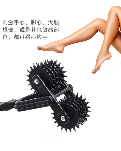 BDSM Slave Fetisch Spiele für Erwachsene Körper Nippel Schamlippen Massage Stimulator Sexspielzeug für Paare Pin Wheel Gear Roller Erotische Flirt-Tools