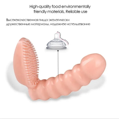 Vibrador de dedo, juguetes sexuales para adultos, juegos eróticos Bdsm, masaje del punto G, estimulación del clítoris, cepillo, orgasmo, esclavo, bondage, productos sexuales