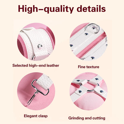 BDSM Bondage Set Restraint Erwachsene Spiel Handschellen Halsband Handgelenk Mundknebel Strap Fetisch SM Sexspielzeug für Frauen Paare Produkt