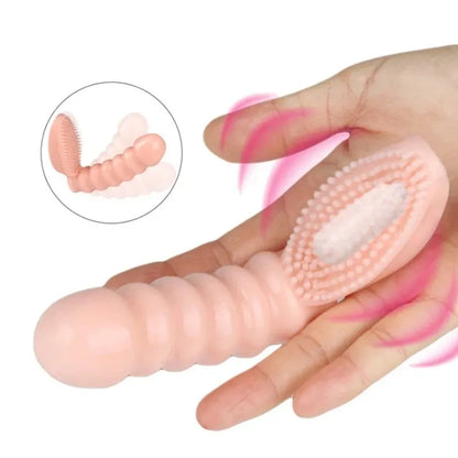 Vibrador de dedo, juguetes sexuales para adultos, juegos eróticos Bdsm, masaje del punto G, estimulación del clítoris, cepillo, orgasmo, esclavo, bondage, productos sexuales
