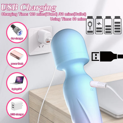 Powerful AV Vibrator for Women G Spot Dildos Magic Wand Clitoris Stimulator Female Vagina Massager Adults Sex Toys for Woman