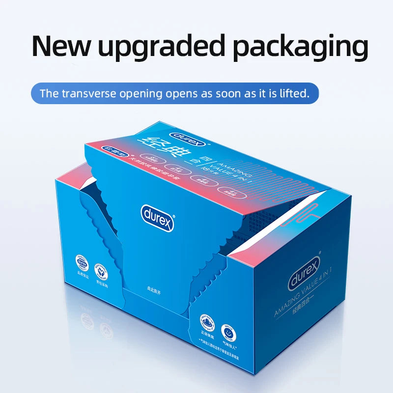 Durex Condoms Mixed pack Penis Cock Sleeve Intimate goods Natural Latex Smooth Lubricated for Adult Condoms for men