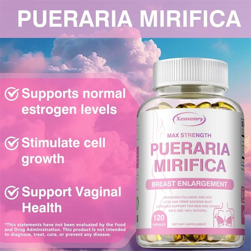 Pueraria Mirifica - Promotes Women's Health, Makes Breasts Fuller, Hormone Metabolism, Relieves Menopause, Non-GMO