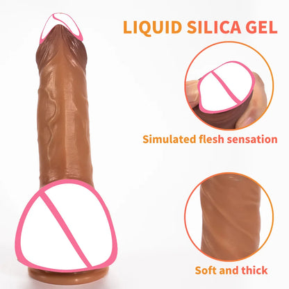 Dildos con chorros, eyaculación a través del escroto, pene con chorros, pene realista, orgasmos vaginales femeninos.