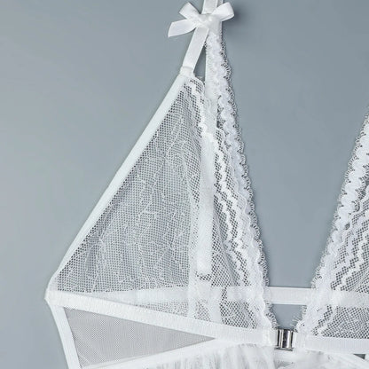 Lencería sexy para mujer, ropa interior erótica transparente, camisón con tanga, ropa de dormir