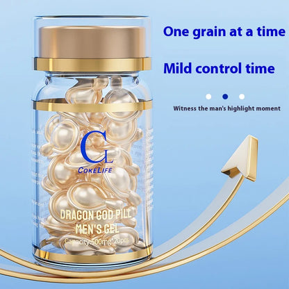 20 Kapseln zur Verzögerung der männlichen Sexualität, Kapsel zur Verzögerung der sexuellen Luststeigerung, für Erwachsene, zur äußerlichen Anwendung, Gleitgel für Männer