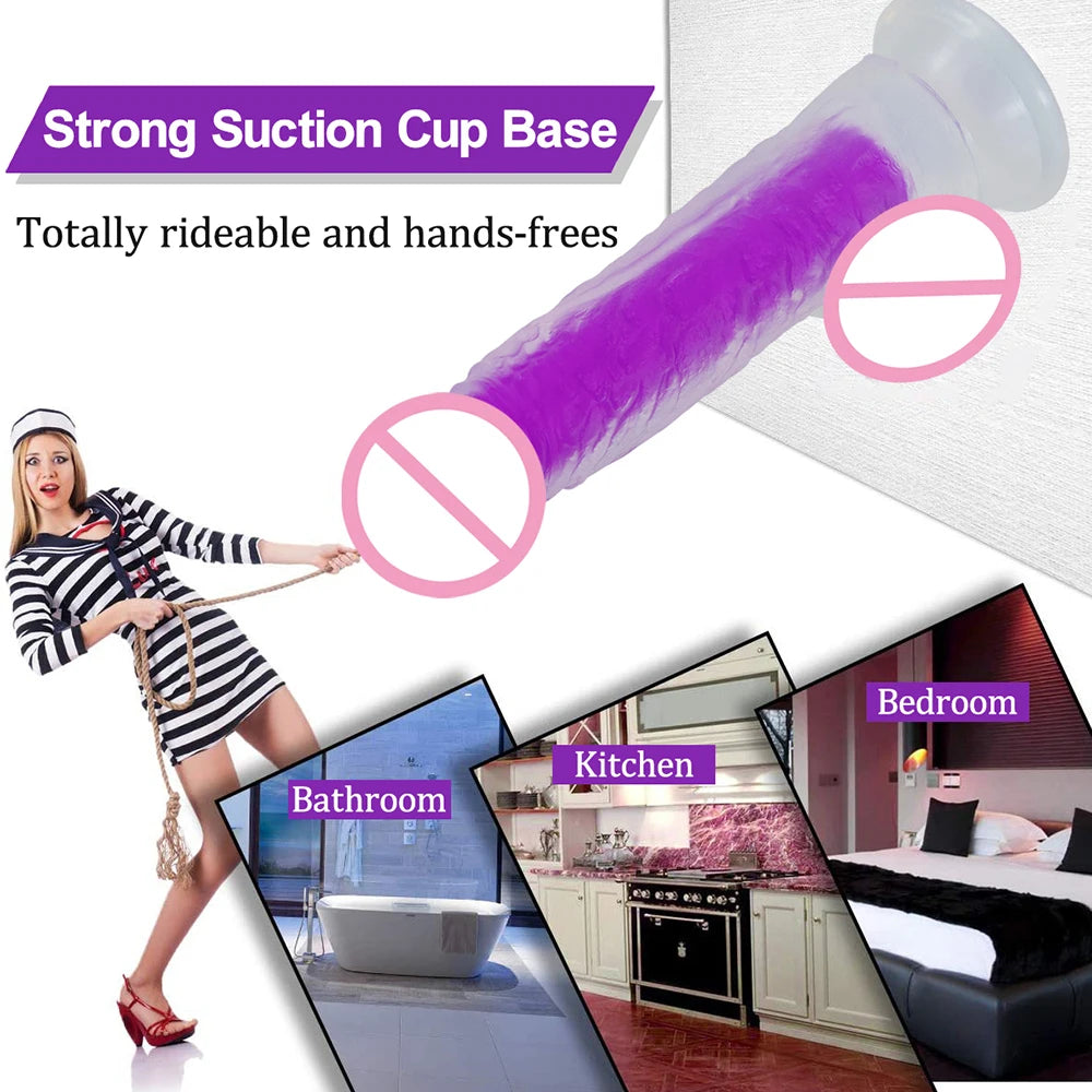 Regenbogen Dildo Penis Sexshop Erwachsene Sex Spielzeug Für Paare Consolador Anal Saugnapf Lesben Dick Strapon Gode Sodomie Jouet Sexuel