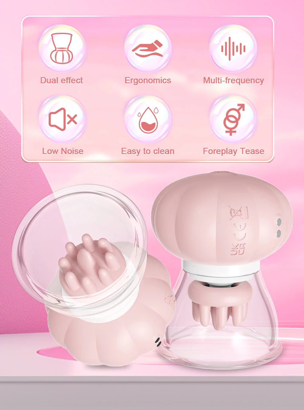 Sexspielzeug Klitoris Nippel Vibrator Massagegerät Masturbationswerkzeuge Frauen Paar Sexspielzeug Sexspiele Vibrator Sucker Lieferungen Für Erwachsene