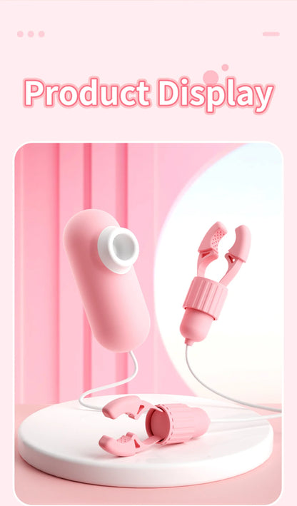 Juguetes sexuales para mujeres, masajeador de pecho para parejas, pinzas para pezones de 12 frecuencias, pinza para clítoris, vibrador para pezones, estimulación del clítoris.