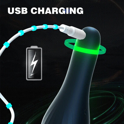 Juguetes sexuales para hombres, masajeador de pene recargable con 10 vibradores, masturbador masculino, retardante de larga duración, entrenador de glande, vibrador para hombre.