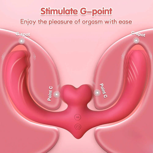 G-Spot Double-Ended Sex Toys Dildo Vibrator for Women Lesbian Couples 7 Modes Strapless Strap-on with Remote Control Adults Good