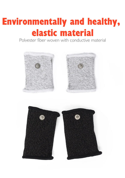 BDSM Elektroschock Leitfähige Faser Penishülle E-Stim Hodensackringe Elektrisches Spiel Penistherapie Vergrößerung Männliche Sexprodukte