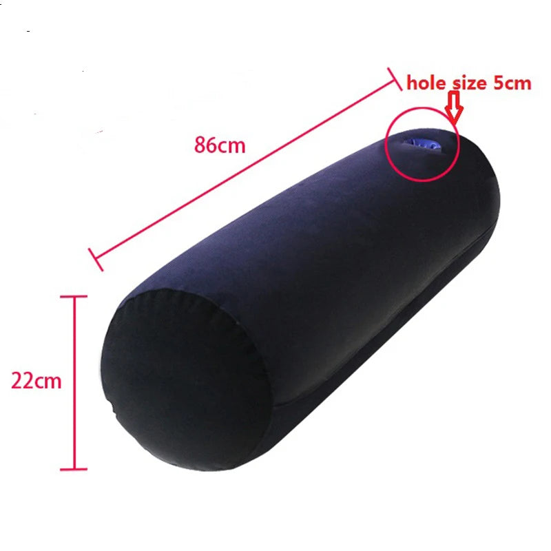 Weibliches Masturbationskissen, Sexspielzeug für Paare, Unterstützung bei Sexpositionen, multifunktionales, tragbares, zylindrisches Kissen mit Lochvibrator
