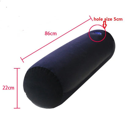 Weibliches Masturbationskissen, Sexspielzeug für Paare, Unterstützung bei Sexpositionen, multifunktionales, tragbares, zylindrisches Kissen mit Lochvibrator