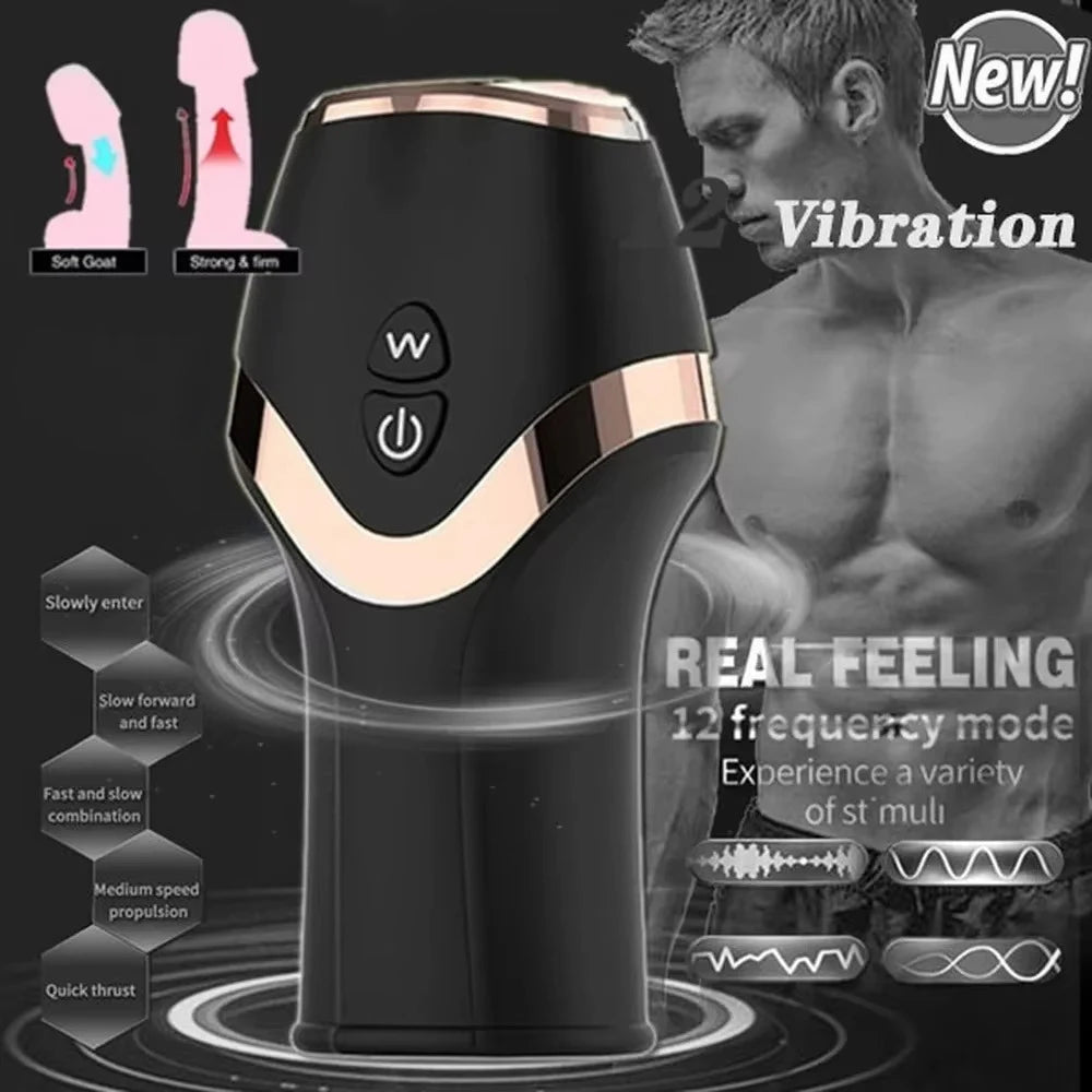Ghost Exerciser Sex Toys For Men Electro Shocker Toy Reduce Glans Sensitivity Penis Enlargement Male Masturbation Toys Vibration