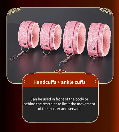 BDSM Verstellbare Riemen Bettfesseln Sex Bondage Kit Für Paare Handschellen Fußfesseln Mit Bondage Set SM Erotikspiele Sexspielzeug