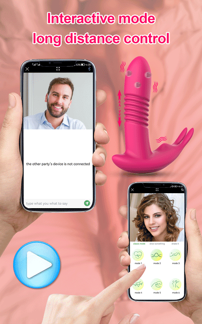 Vibrador vaginal con control por Bluetooth para masturbación femenina, estimulador de clítoris, vibrador portátil, productos eróticos para adultos.