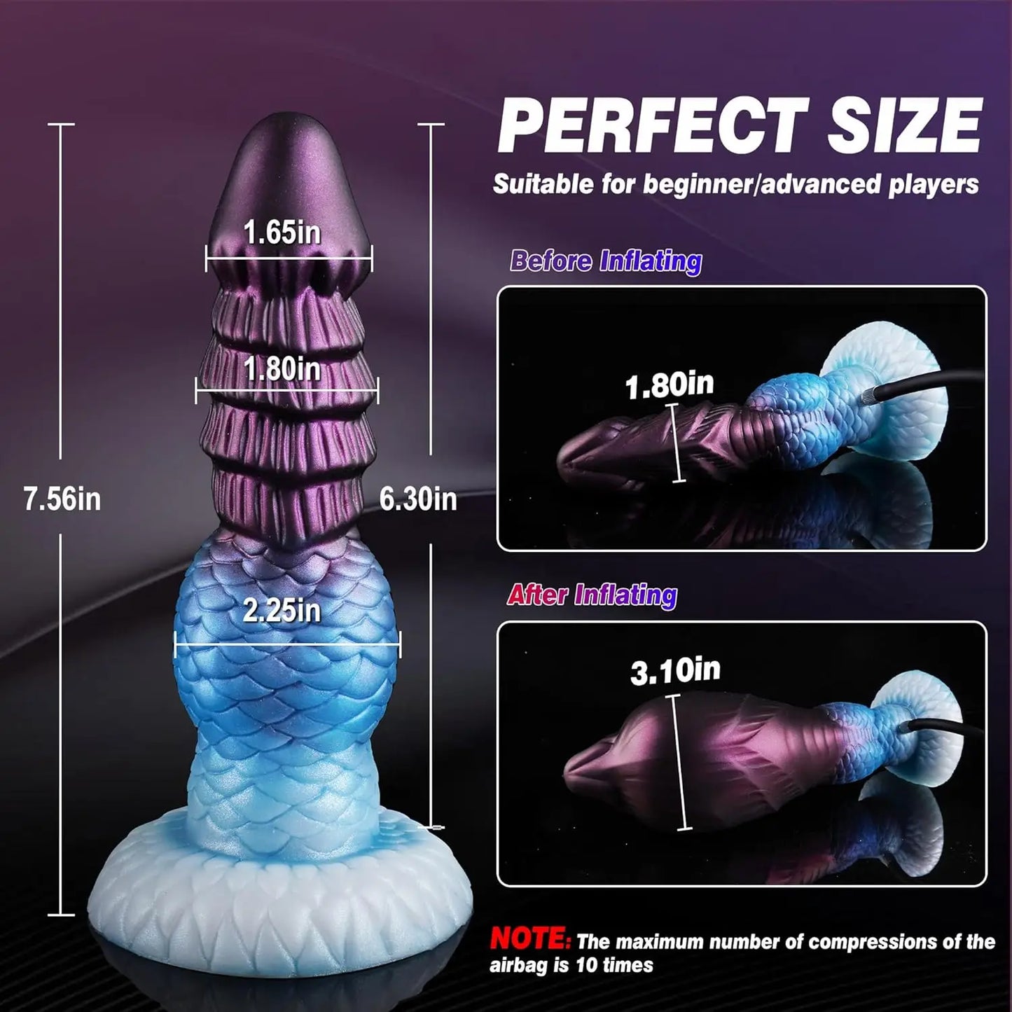 Consolador monstruo inflable con forma de pene y cola de animal, fantasía de perro, consoladores con nudo, tapón anal, fetiche, BDSM, juguetes sexuales para adultos para hombres y mujeres.