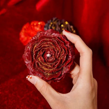 Rose Scented Low-Temperature Aromatherapy Candle for Couples Skin-Safe Valentine’s Day Gift Ideal for Romantic Date Nights