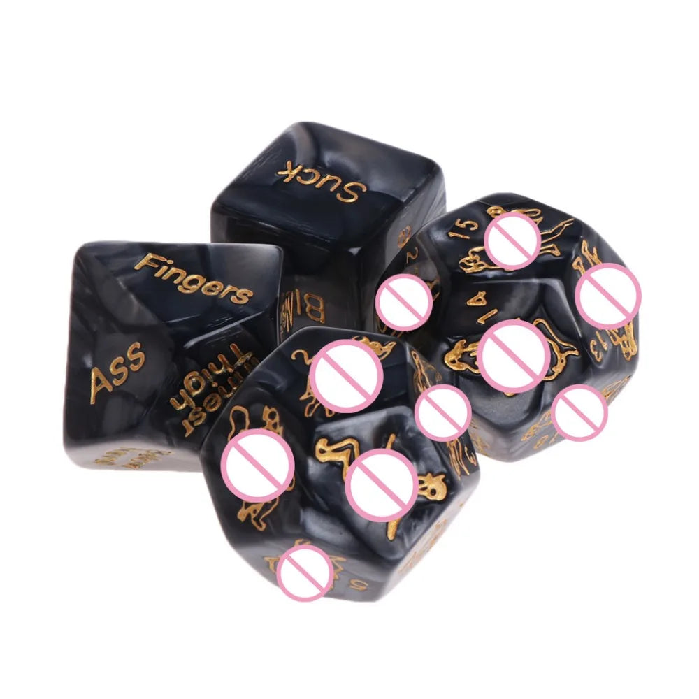 Fun Acrylic Dice Love Dice Sex Dice Love Game Toy Erotic Dices Love Dices BDSM Dice Sexy Posture Sex Toys For Couples Adult Game