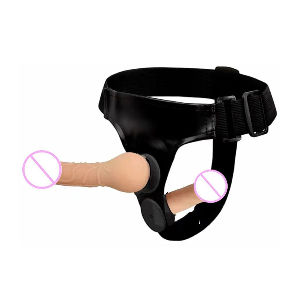 Double Strapon Dildo Dual Penetration Penis with Belt,Sexual Harness with Double Penis for Adults,Sexy You for Women Lesbian