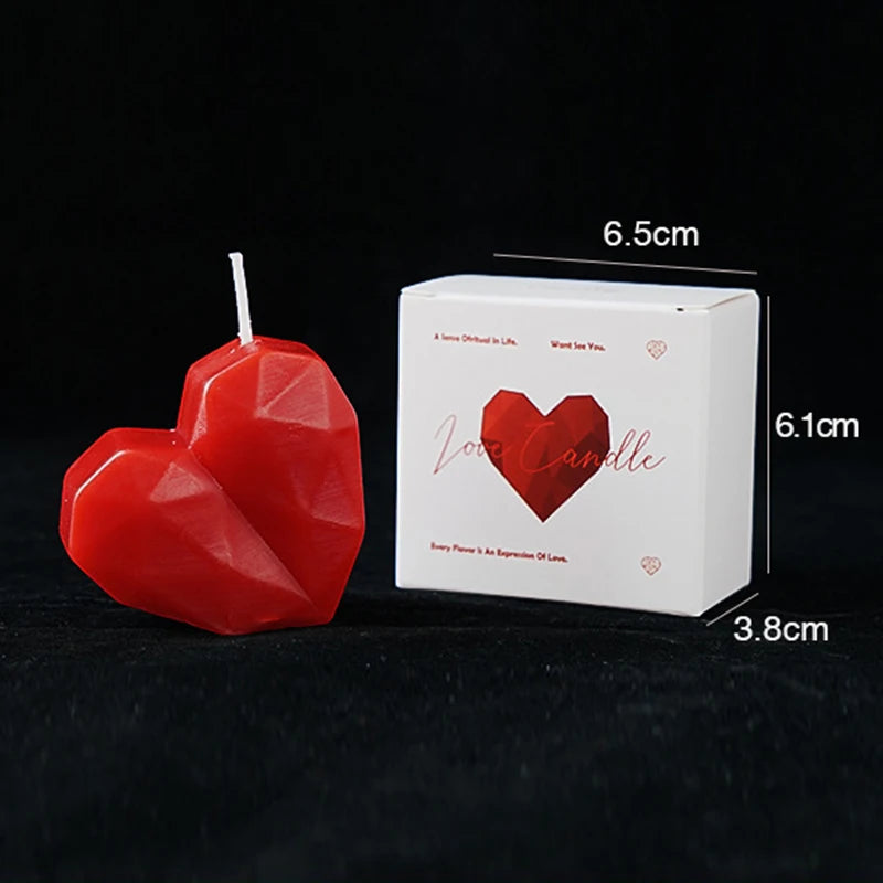 Velas aromáticas románticas con forma de corazón rojo, aromaterapia, cera, regalos para fiestas de San Valentín, accesorios para fotos.